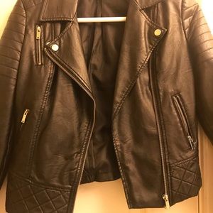 Black moto jacket
